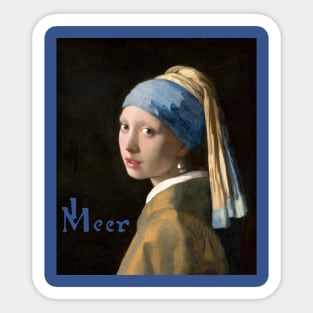 Girl With A Pearl Earring Sticker